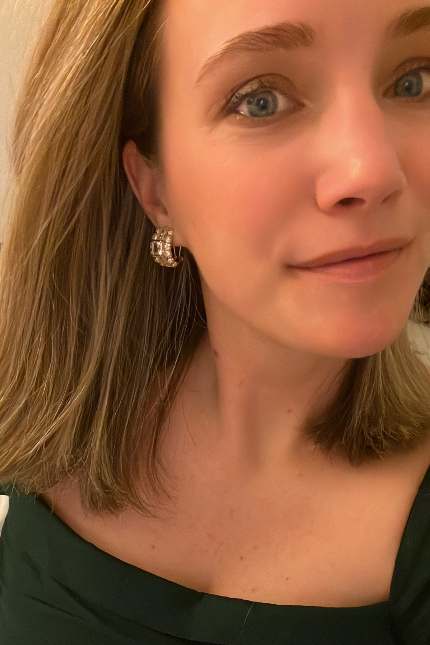 Dorsey earrings on Grace