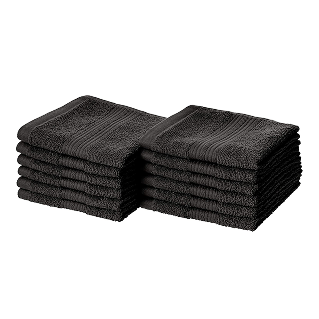 Black Washcloths from Amazon