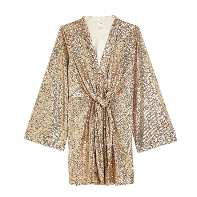 Gold Kimono Dress