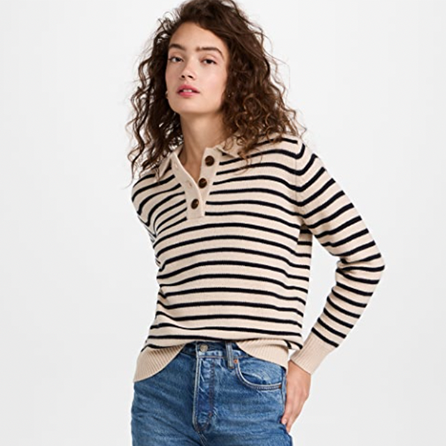 striped polo for fall